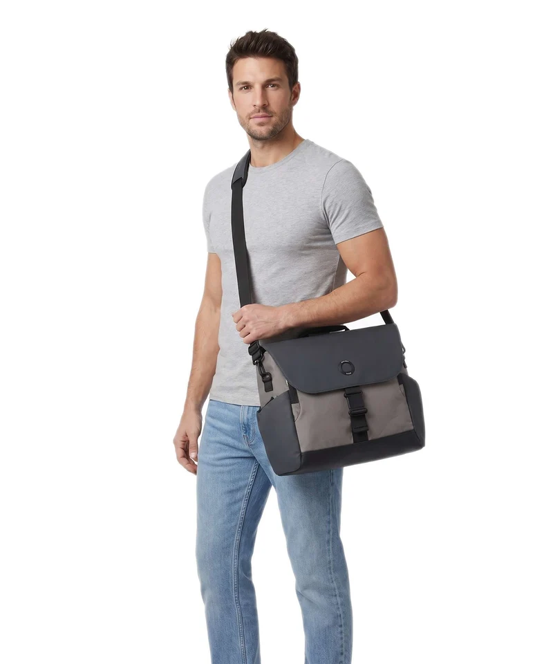 Delsey Paris Securflap Sac messager brown