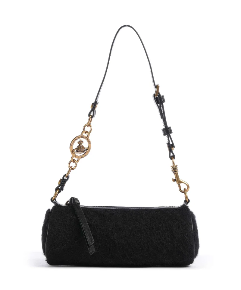 Vivienne Westwood Cindy Mohair Effect Small Sac porté épaule black