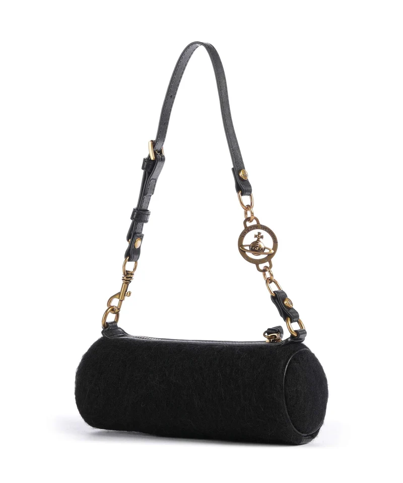 Vivienne Westwood Cindy Mohair Effect Small Sac porté épaule black