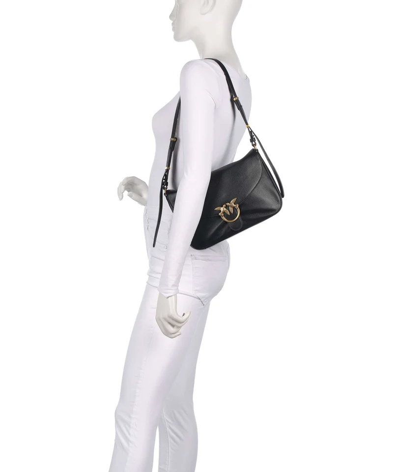 Pinko Love Classic Sac porté épaule nero/limousine/oro