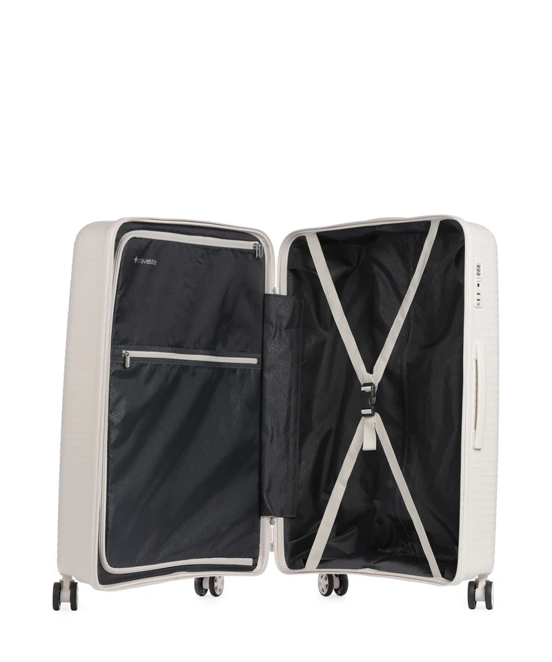 Travelite Air Stripe Valise 4 roues offwhite