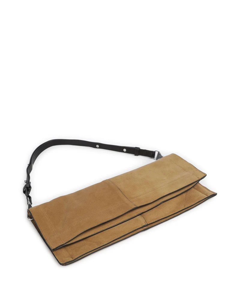 AllSaints Lutece Sac porté épaule warm olive brown