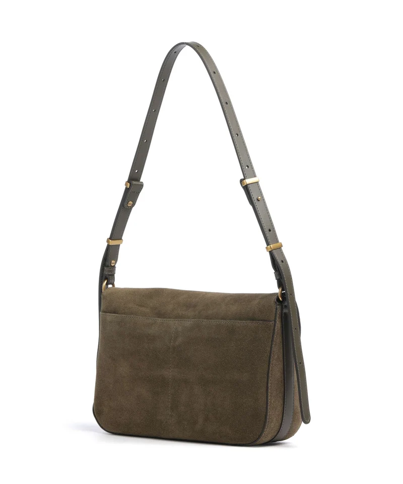 Pinko Love Classic Sac porté épaule militar green/gold