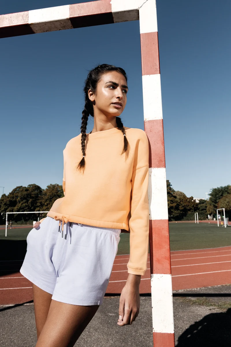 Sweat-shirt écoresponsable à col rond oversize