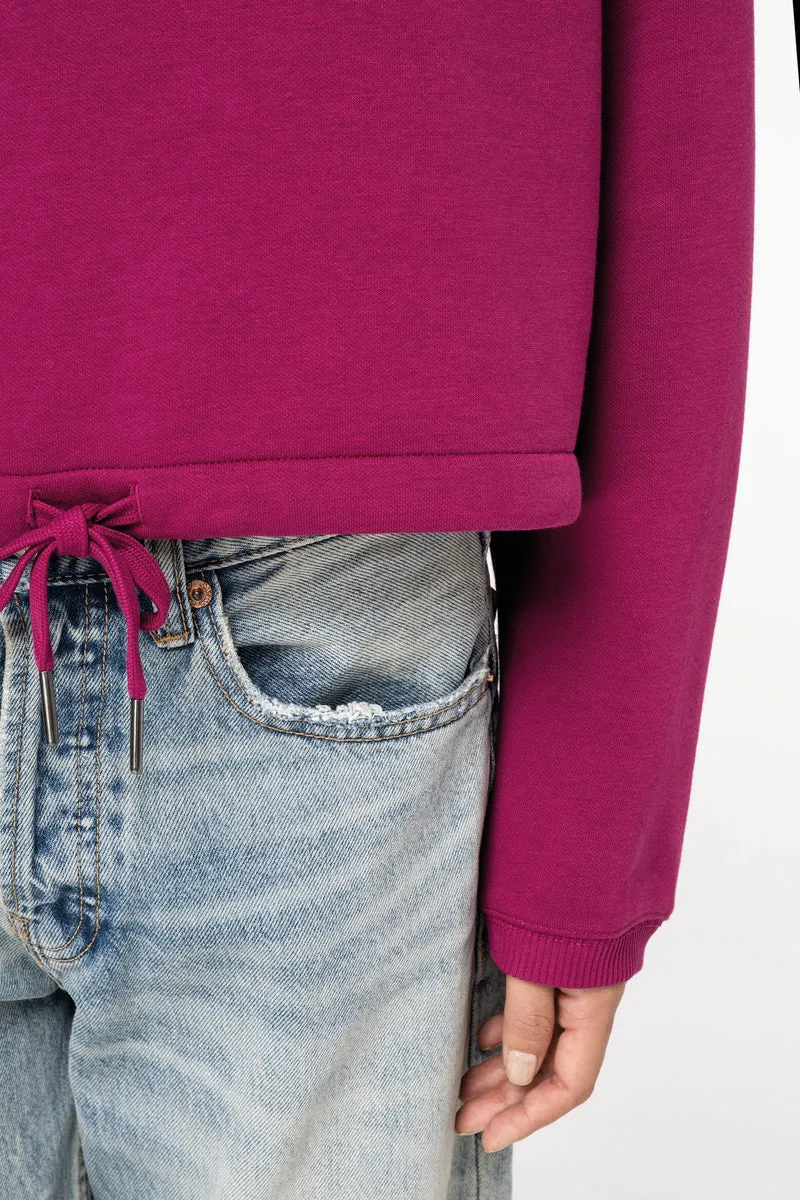 Sweat-shirt écoresponsable à col rond oversize