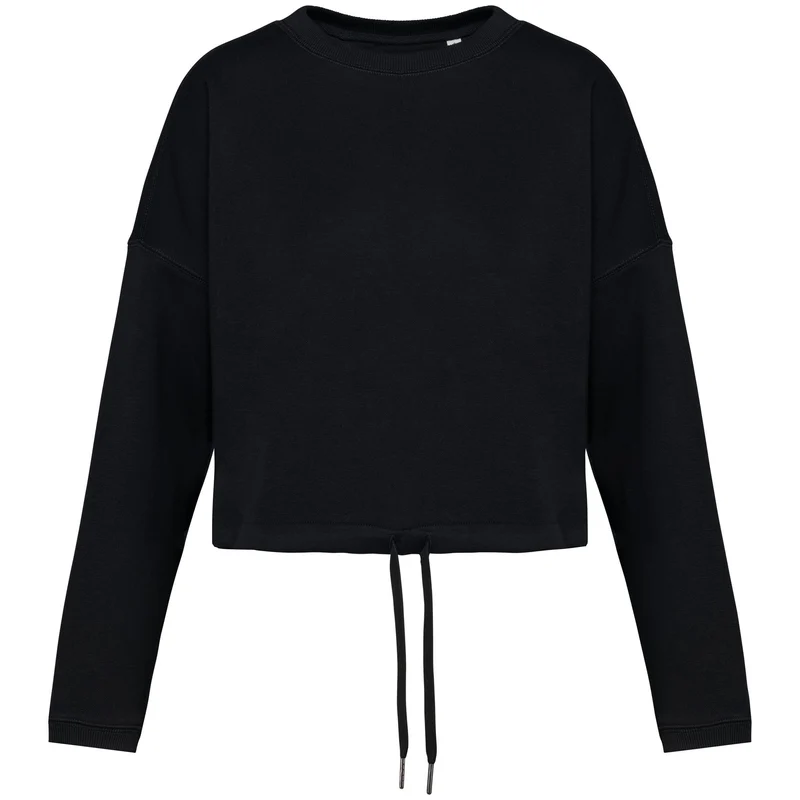 Sweat-shirt écoresponsable à col rond oversize