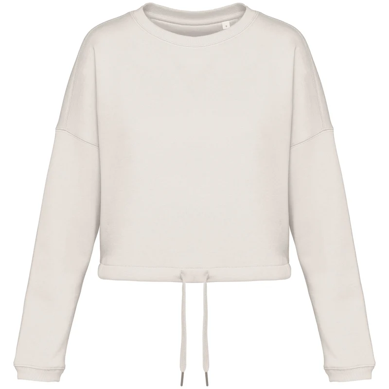 Sweat-shirt écoresponsable à col rond oversize