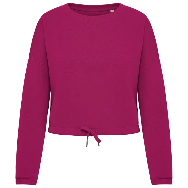 Sweat-shirt écoresponsable à col rond oversize
