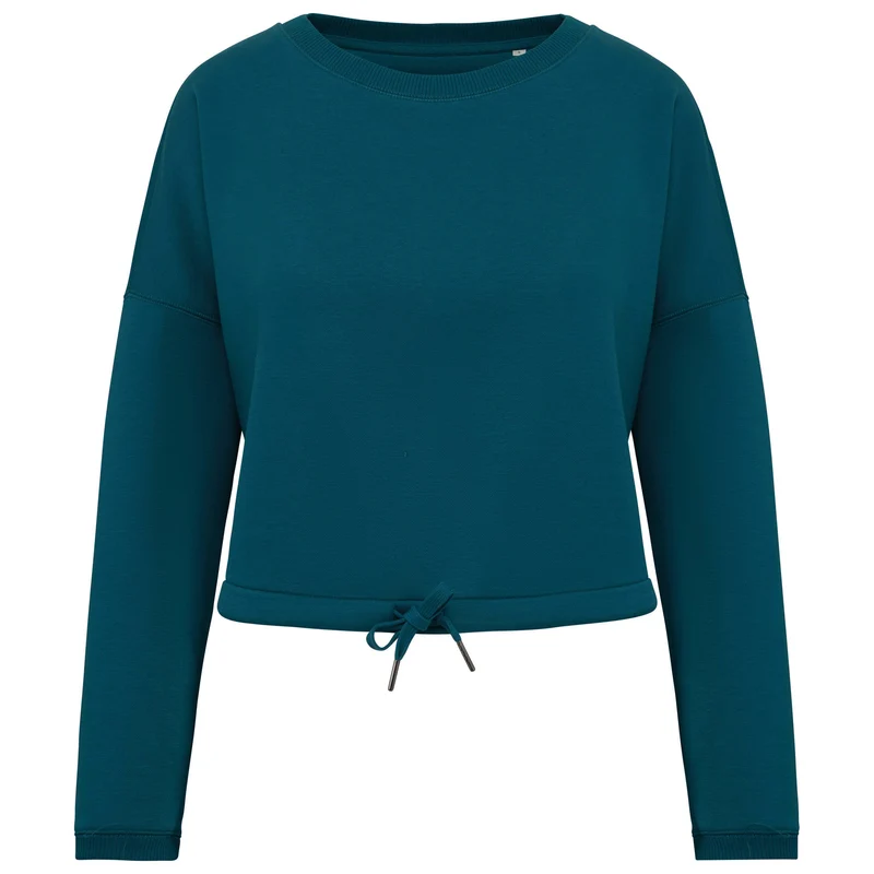 Sweat-shirt écoresponsable à col rond oversize