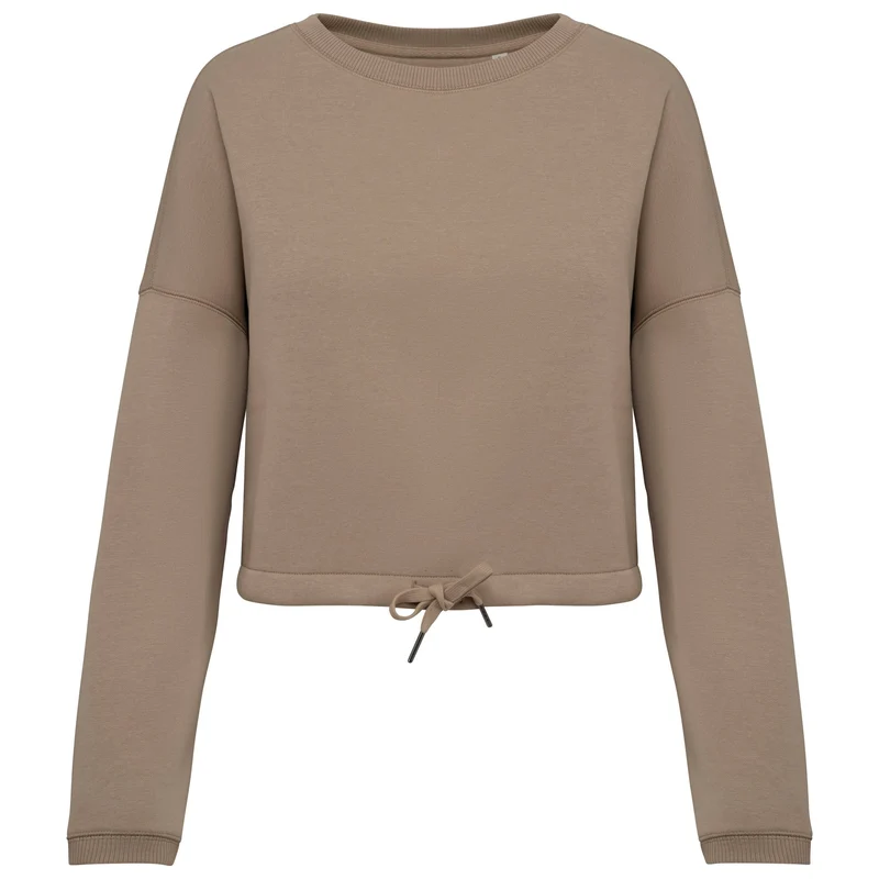 Sweat-shirt écoresponsable à col rond oversize