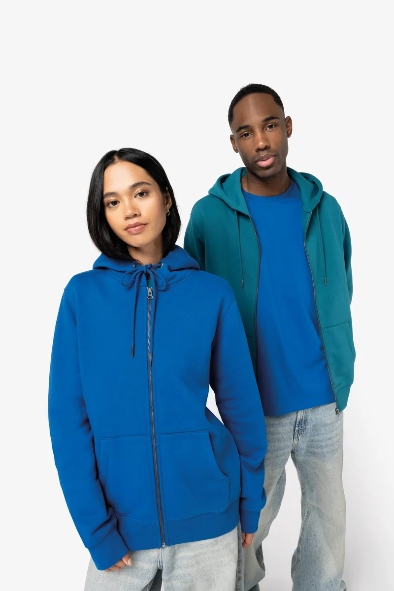 Sweat-shirt écoresponsable zippé à capuche