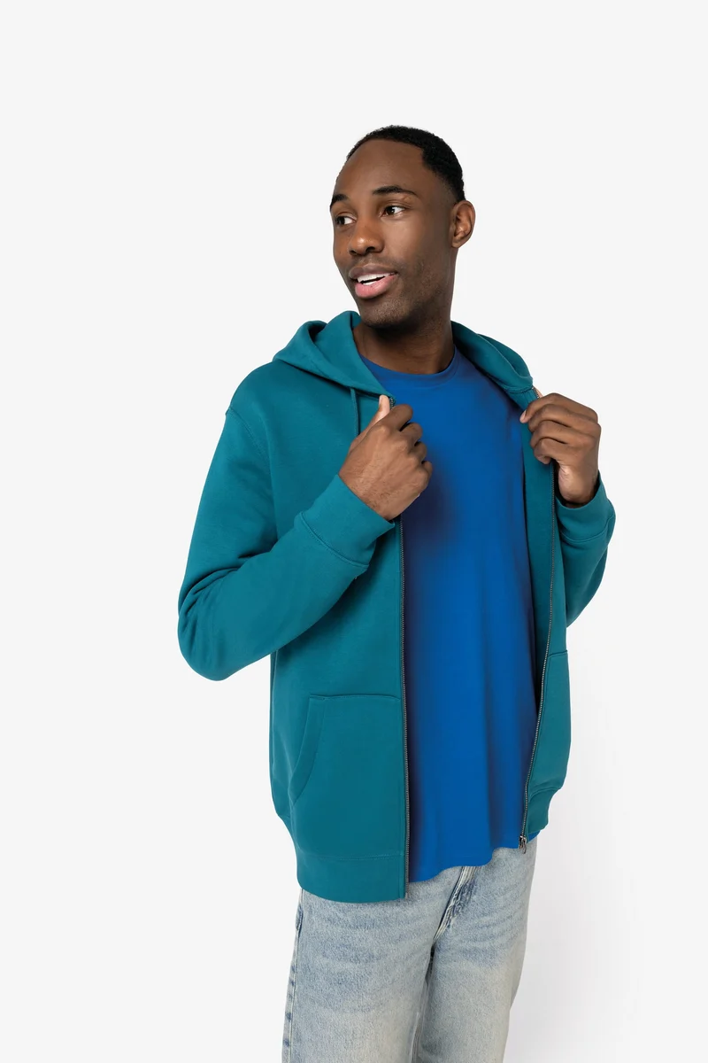 Sweat-shirt écoresponsable zippé à capuche
