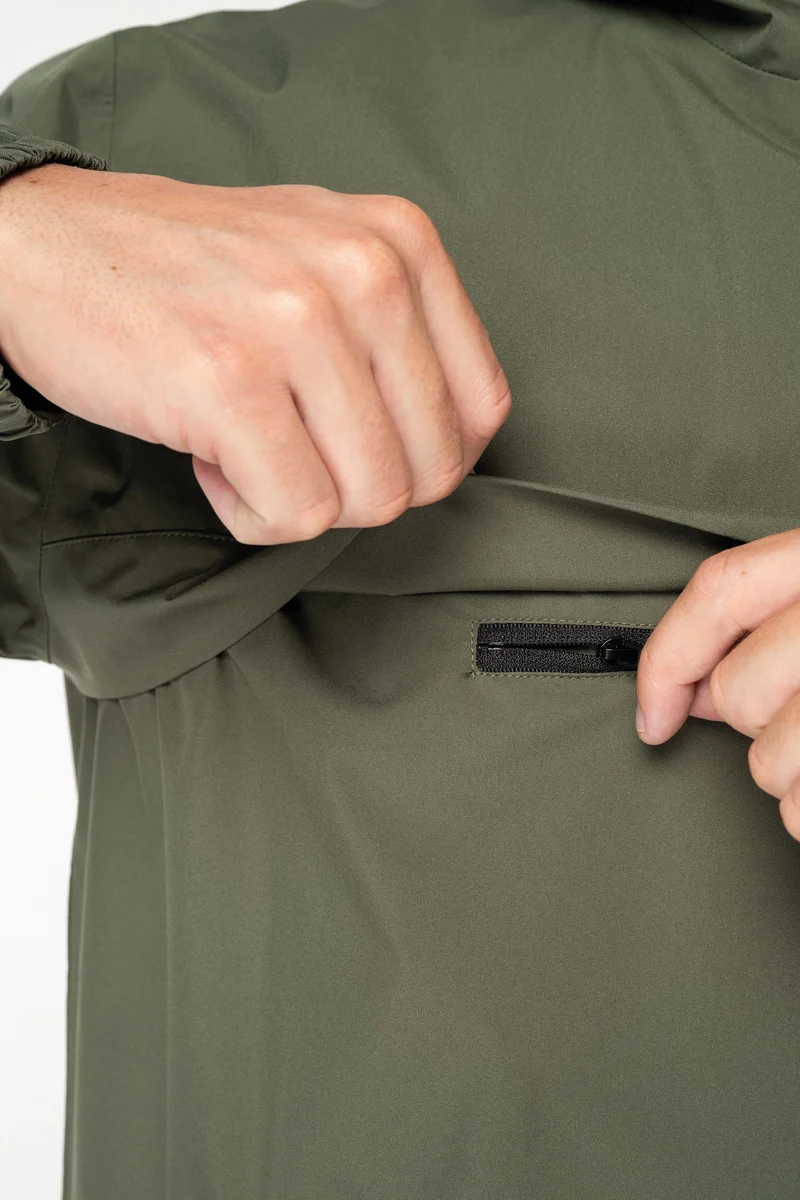 Veste coupe-vent imperméable écoresponsable