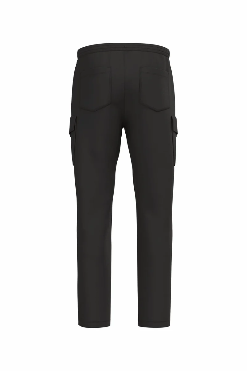 Pantalon cargo écoresponsable délavé French Terry