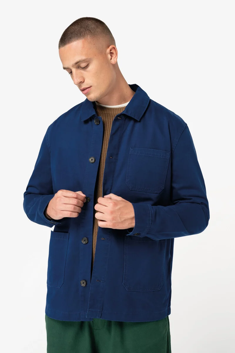 Veste worker écoresponsable délavée