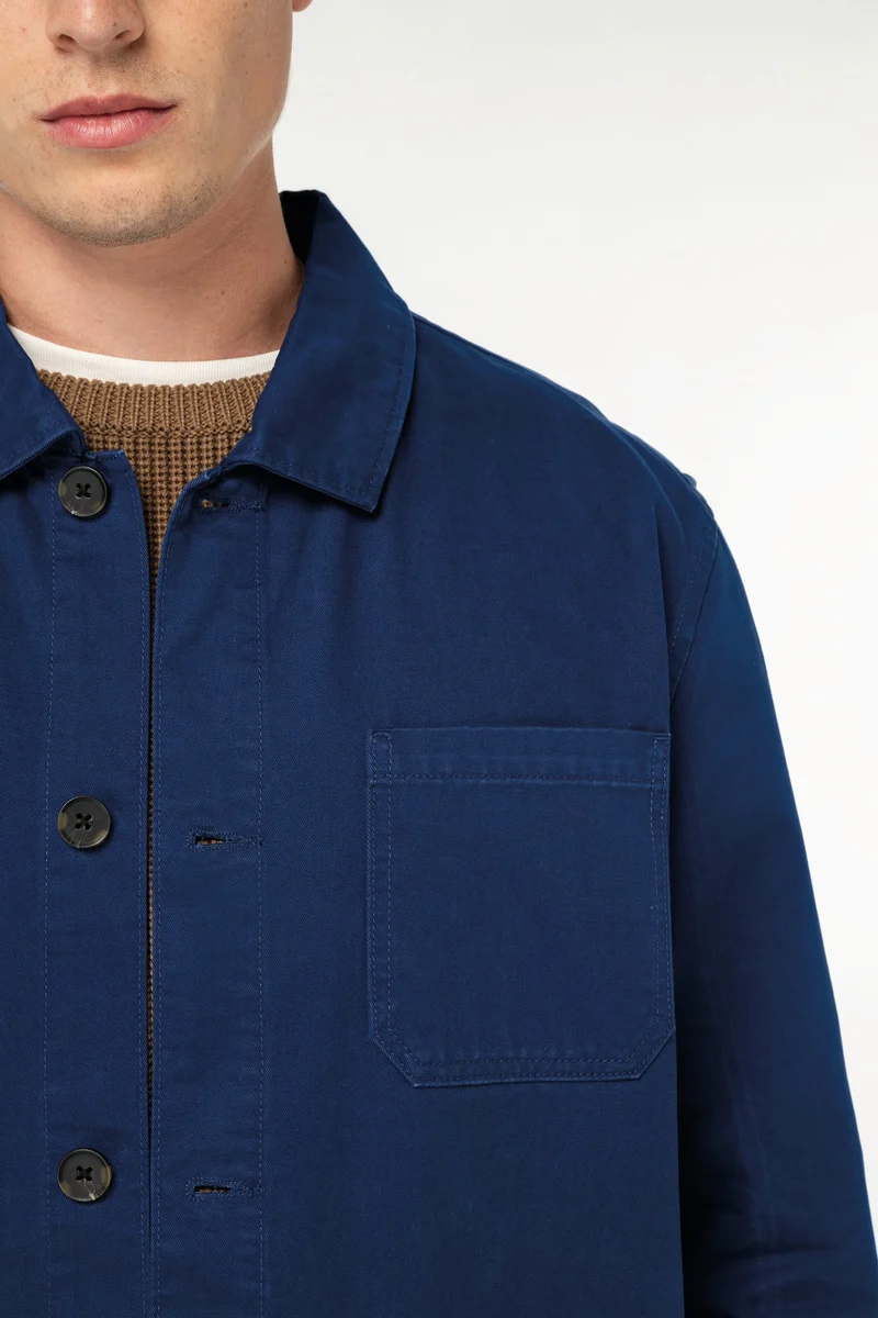 Veste worker écoresponsable délavée