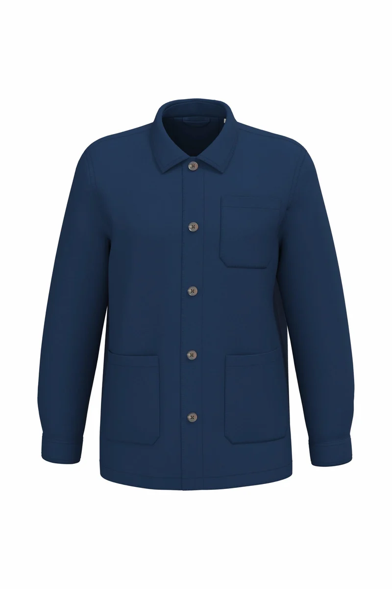 Veste worker écoresponsable délavée