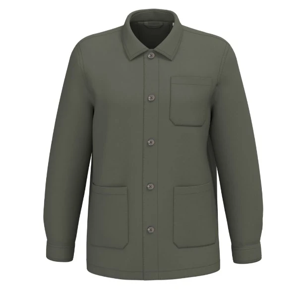 Veste worker écoresponsable délavée
