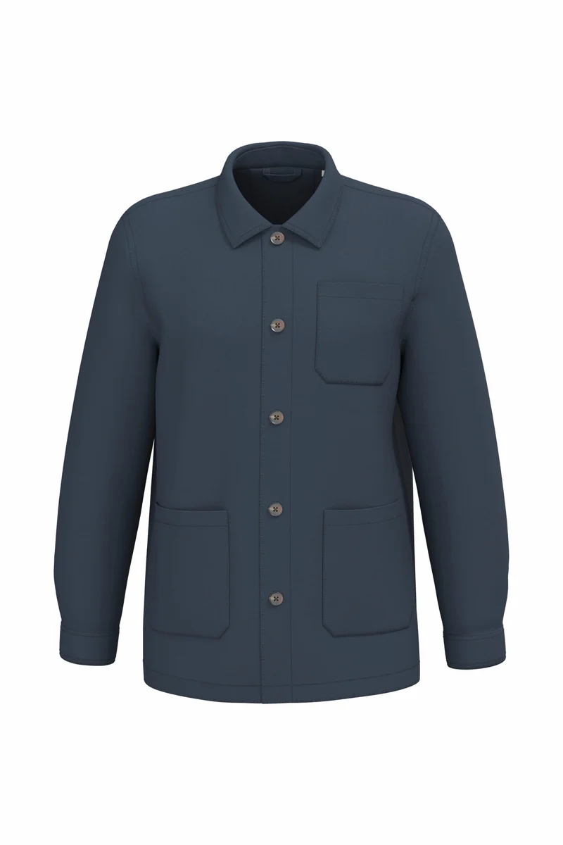 Veste worker écoresponsable délavée