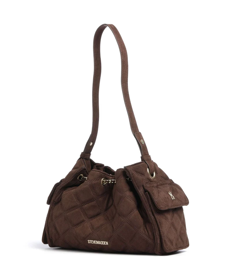 Steve Madden BMICKI Sac seau chocolate/gold
