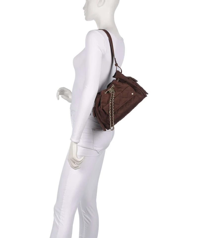 Steve Madden BMICKI Sac seau chocolate/gold