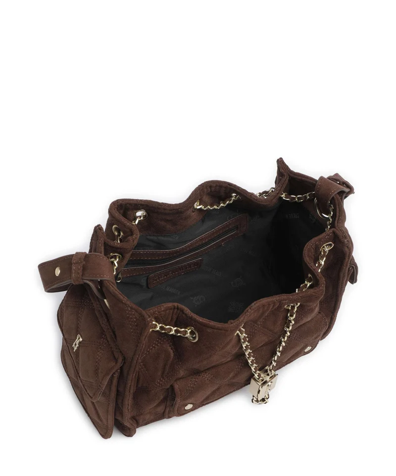 Steve Madden BMICKI Sac seau chocolate/gold