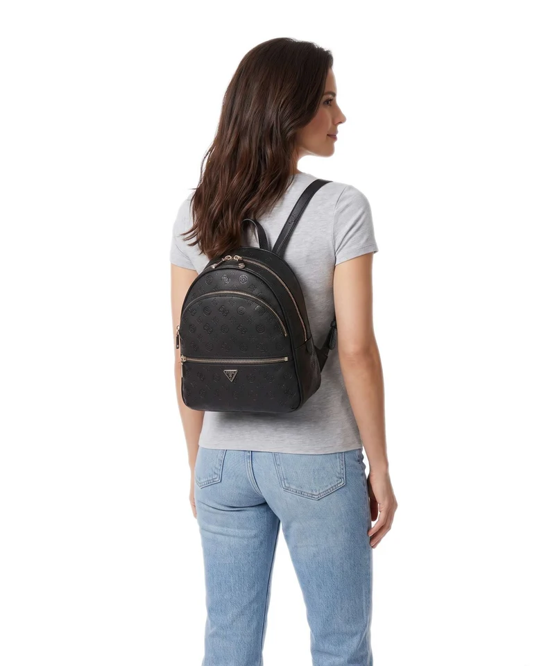 Guess Manhattan II Large Sac à dos black logo