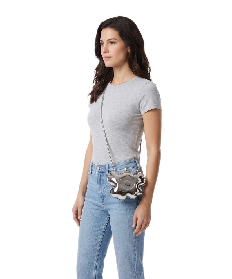 Marimekko Kimmellys Unikko Sac bandoulière silver