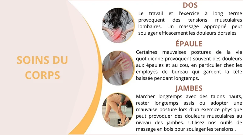 Rouleau de massage en bois anti cellulite | WoodyRol™