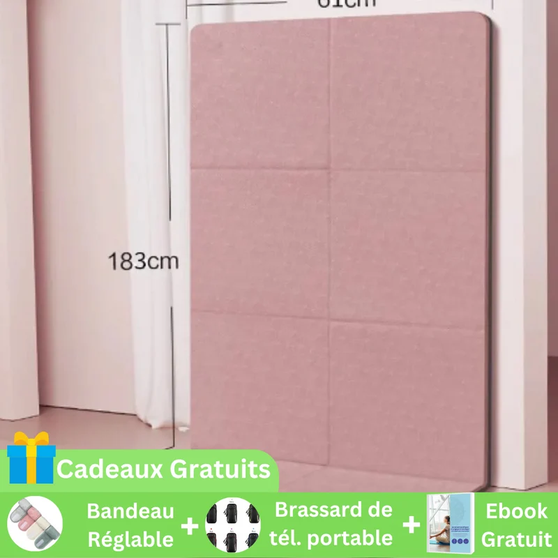 Tapis de yoga pliable antidérapant | PliMat™