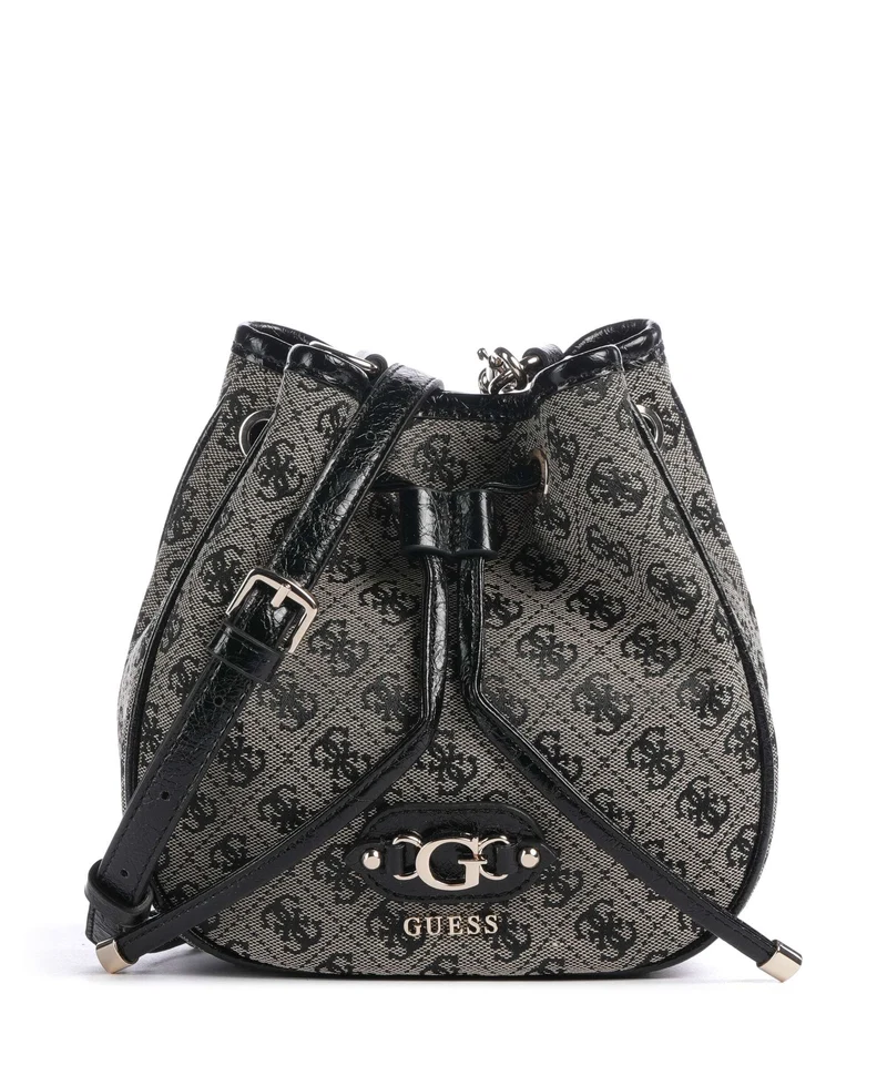 Guess Samantha Mini Sac seau black logo