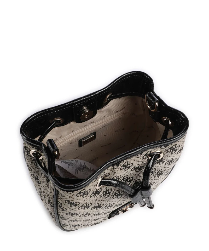 Guess Samantha Mini Sac seau black logo