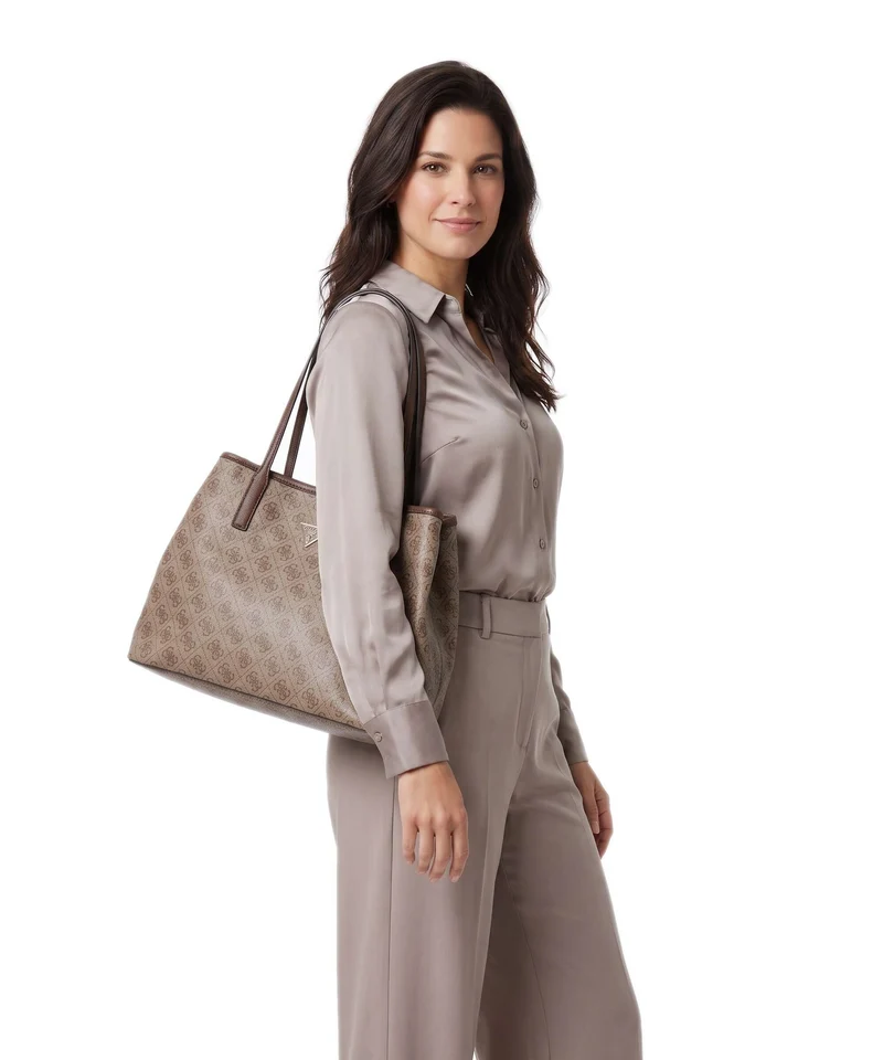 Guess Victtoria Cabas latte logo/brown