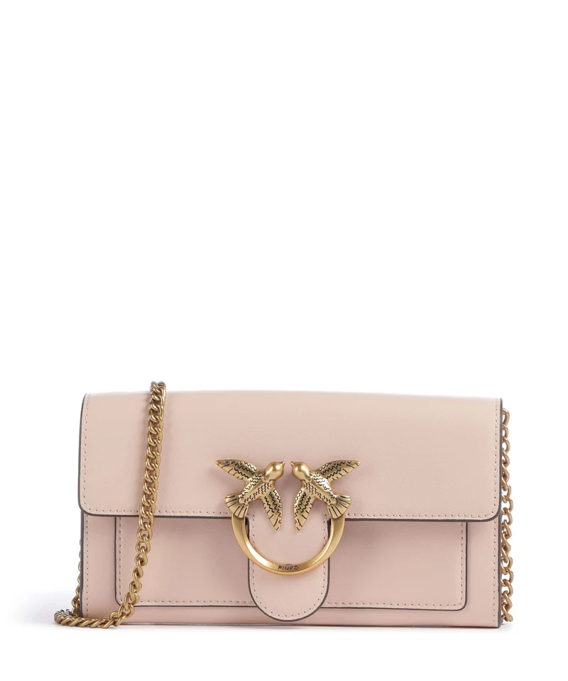 Pinko Love One Portefeuille rosa cammeo/antique gold