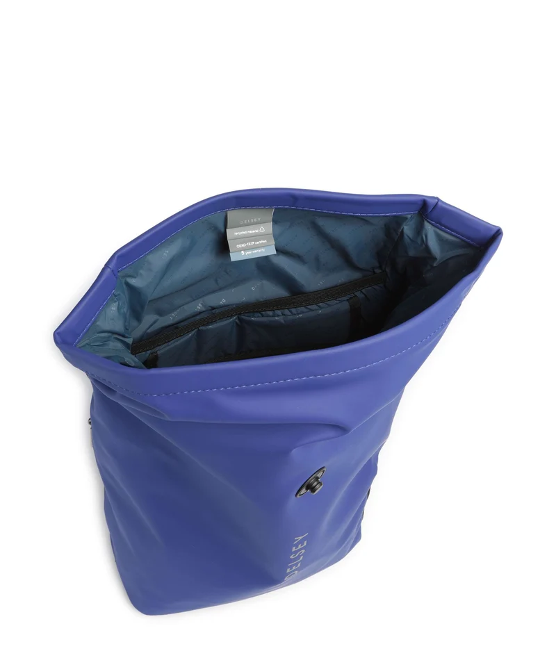 Delsey Paris Turenne Soft Sac à dos roll-top electric blue
