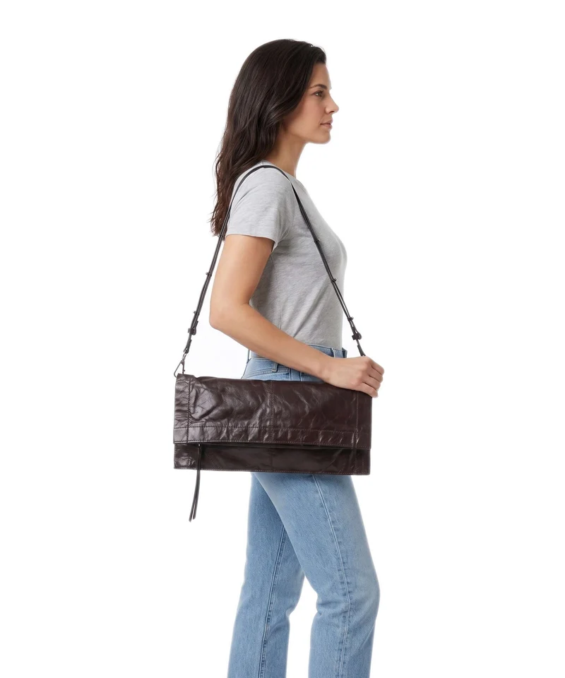 AllSaints Lutece Sac porté épaule burgundy red