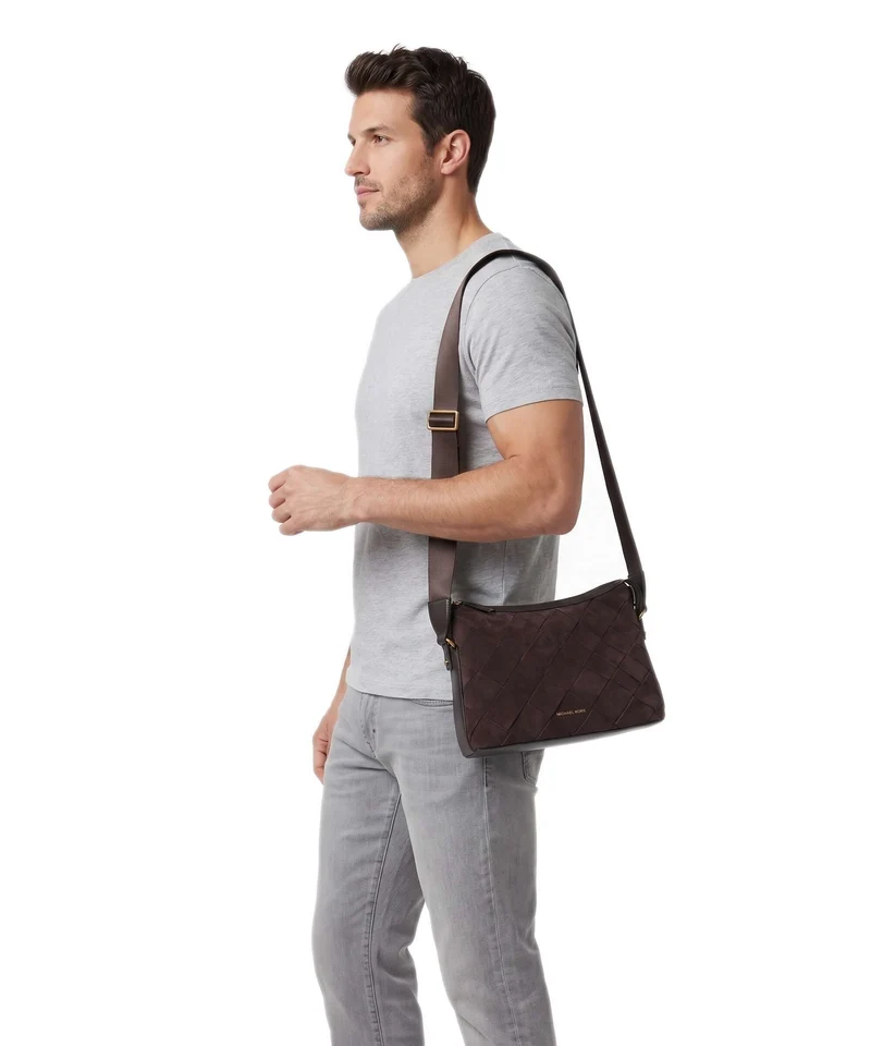 Michael Kors Nicolas Small Sac bandoulière chocolate