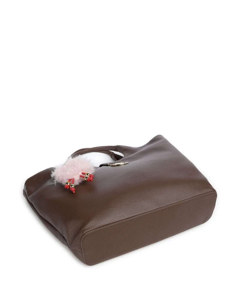 Love Moschino Bouncing Heart Cabas cioccolato