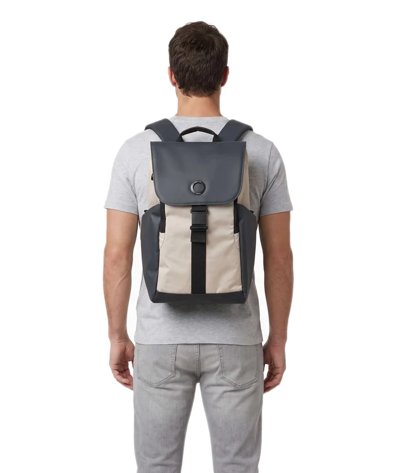 Delsey Paris Securflap Sac à dos d'ordinateur sand