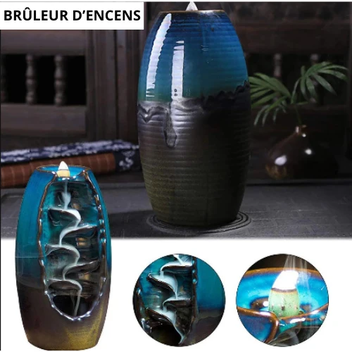 Porte encens cascade à refoulement, Aromathérapie | Ozur™