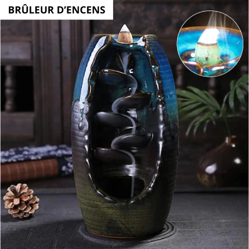 Porte encens cascade à refoulement, Aromathérapie | Ozur™