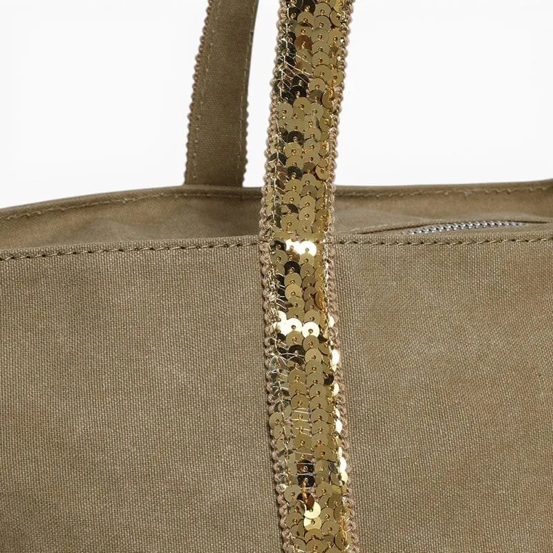 Sac à Main Femme Toile Pailletée