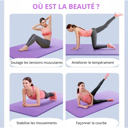 Tapis de yoga épais, Fitness et Pilates | FITMAT™