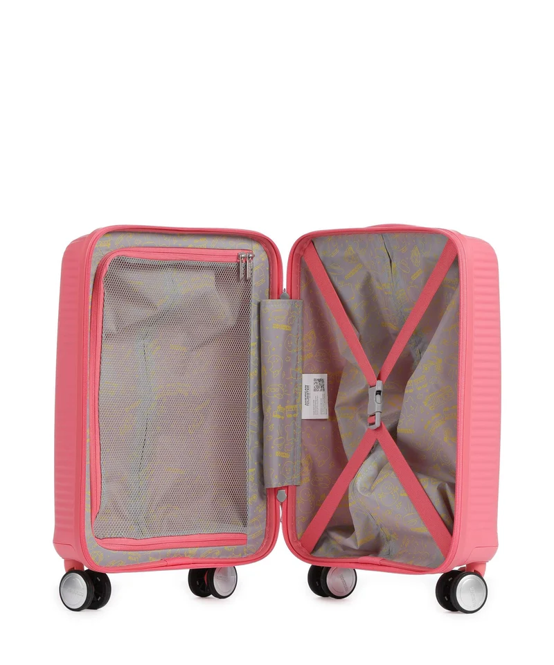 American Tourister Soundbox Mini Valise enfant à roulettes sun kissed coral