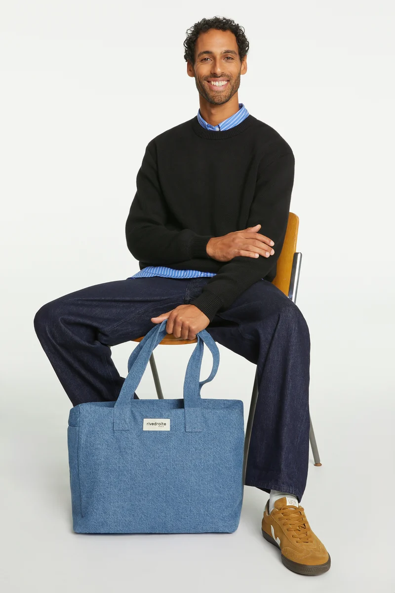 Célestins le sac 24 heures - Denim Clair recyclé