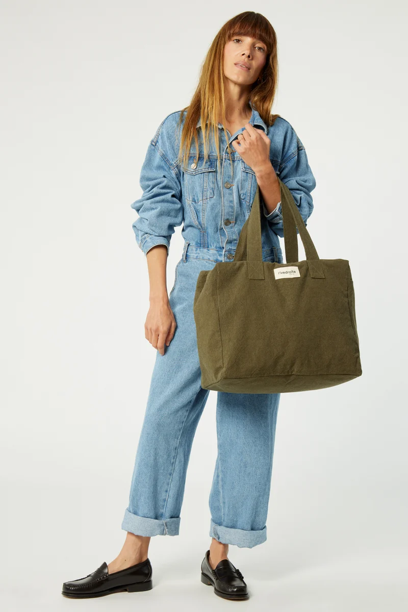 Célestins le sac 24 heures - Coton recyclé Kaki