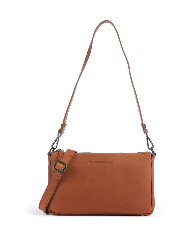 The Chesterfield Brand Wax Pull Up Cow Orinoco Sac porté épaule cognac
