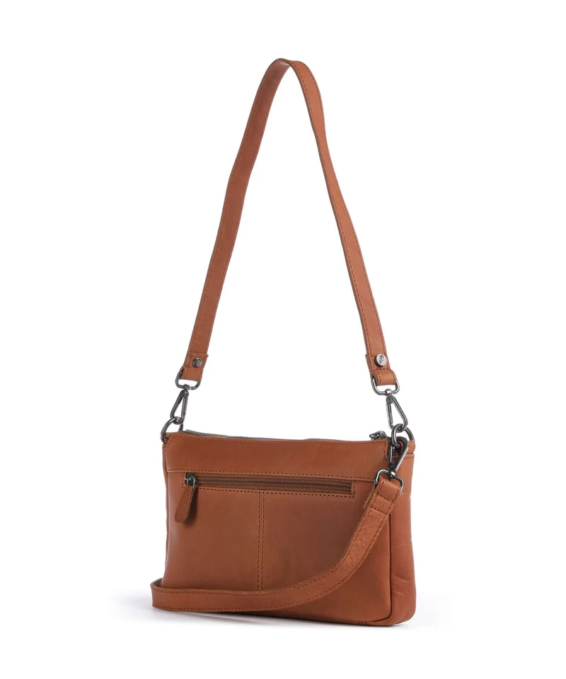 The Chesterfield Brand Wax Pull Up Cow Orinoco Sac porté épaule cognac
