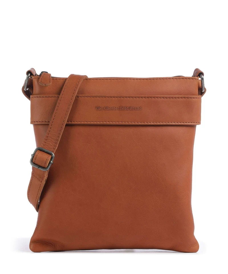 The Chesterfield Brand Wax Pull Up Cow Trenton Sac bandoulière cognac