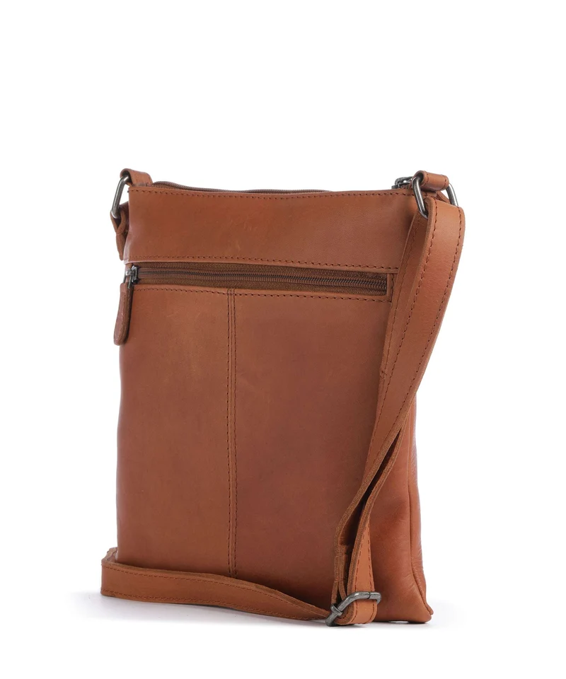 The Chesterfield Brand Wax Pull Up Cow Trenton Sac bandoulière cognac